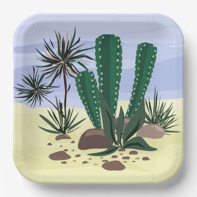 Cacti, Süßungsmittel. Pappteller (Vorderseite)