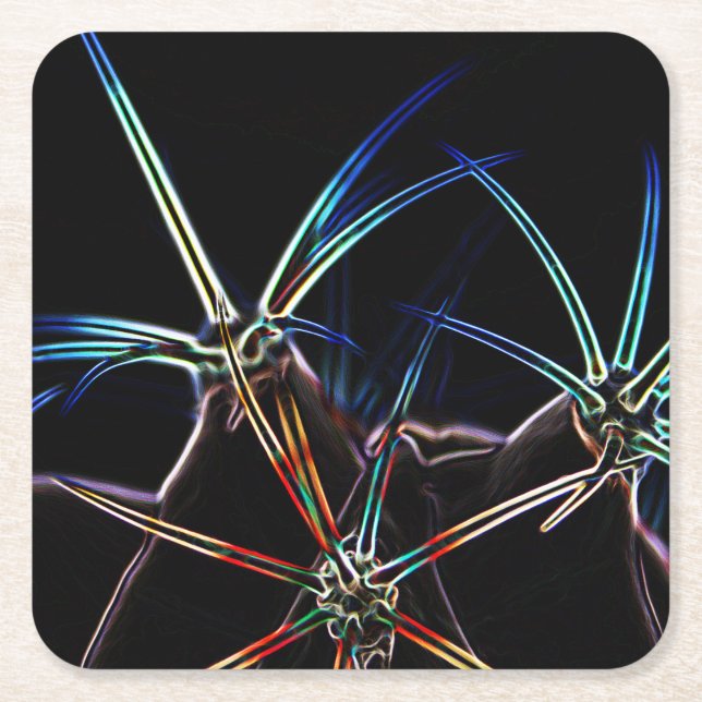 Cactus 1 Küstenercna Rechteckiger Pappuntersetzer (Vorderseite)