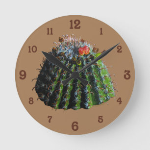 Cactus Acrylic Wall Clock Runde Wanduhr
