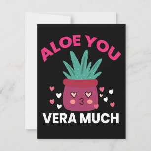 Cactus Aloe You Vera Much Dankeskarte