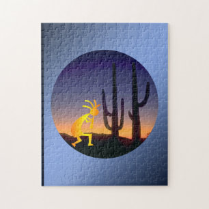 Cactus and Kokopelli Round