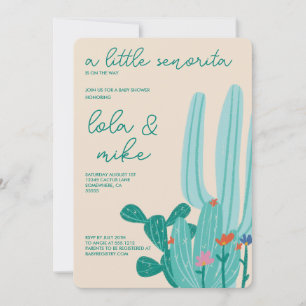 CACTUS BABY SHOWER EINLADUNG