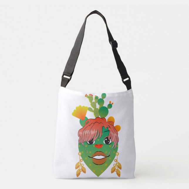 Cactus Bags 2 Tragetaschen Mit Langen Trägern (Vorderseite)