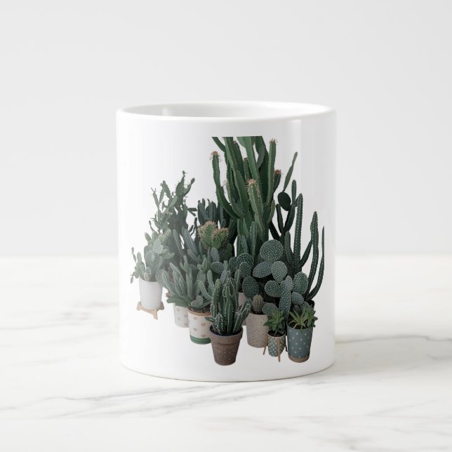 Cactus-Based Vegan Leather Supple Texture Jumbo-Tasse (Vorderseite)
