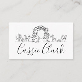 Cactus Beauty Salon Business Card Visitenkarte