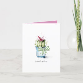 Cactus Birthday Card Feiertagskarte