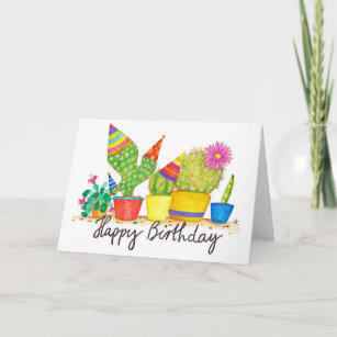 Cactus Birthday Grußkarte von Nicole Janes Karte
