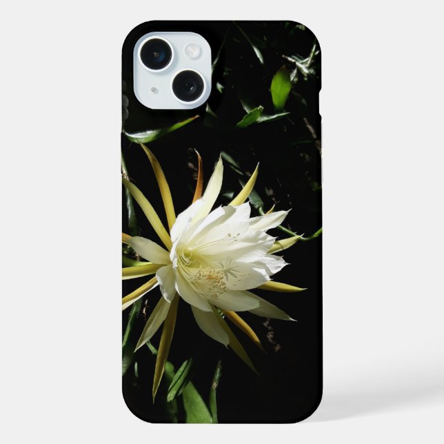 Cactus Bloom iPhone 15 Plus Hülle (Rückseite)