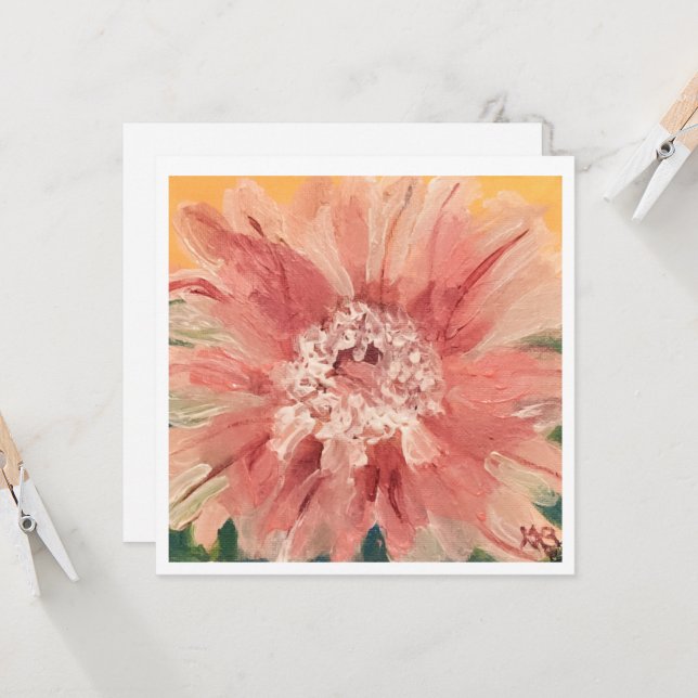 Cactus Blossom Karte (Vorderseite/Rückseite Beispiel)