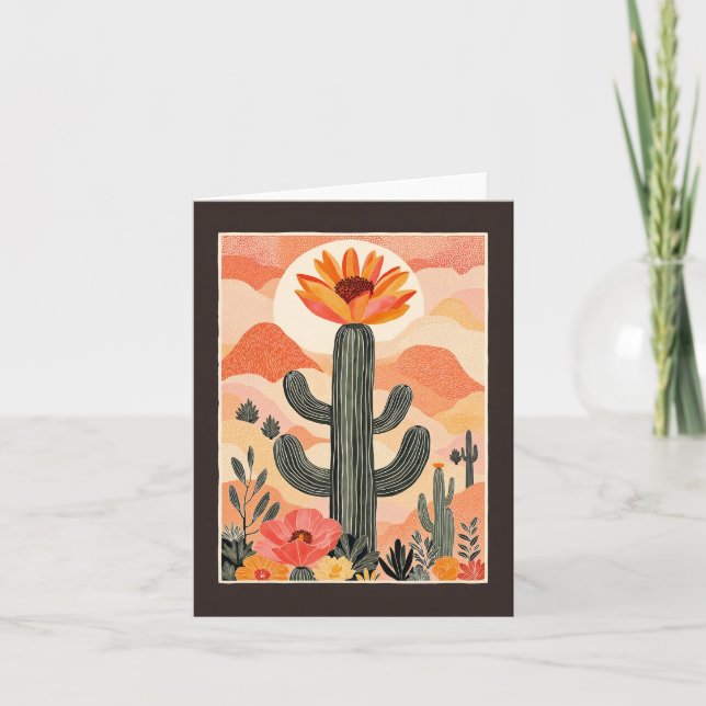 Cactus Blossom Südwest Karte (Vorderseite)