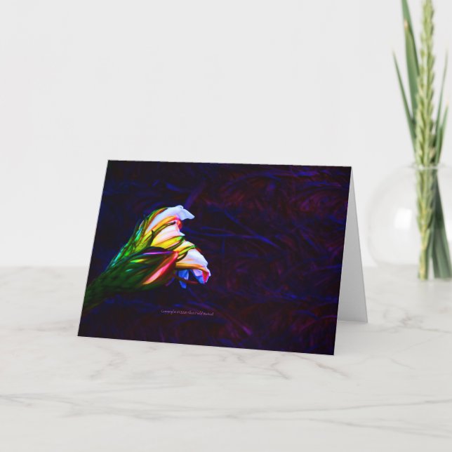 "Cactus Blume at Sunset #85" Karte (Vorderseite)