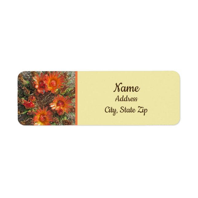 Cactus Blume Foto Bright Orange Floral (Vorne)