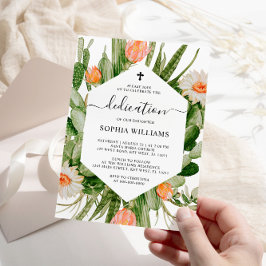 Cactus Blume Frame Dedication Einladung