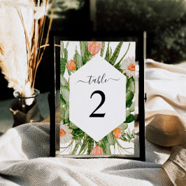 Cactus Blume Frame Table 2 Wedding Tischnummer