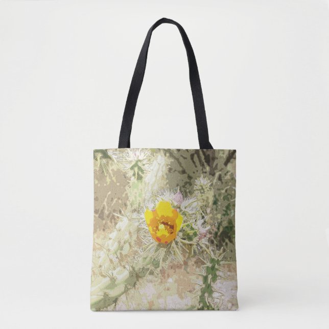 Cactus Blume Tote Bag Tasche (Vorderseite)