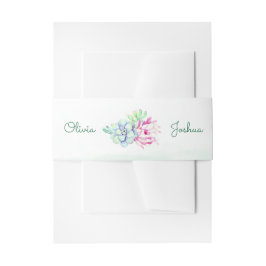 Cactus Blume Wedding Bly Bands Einladungsbanderole