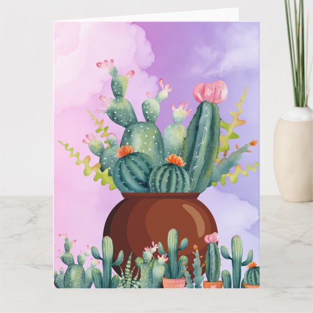 Cactus Card Karte (Vorderseite)