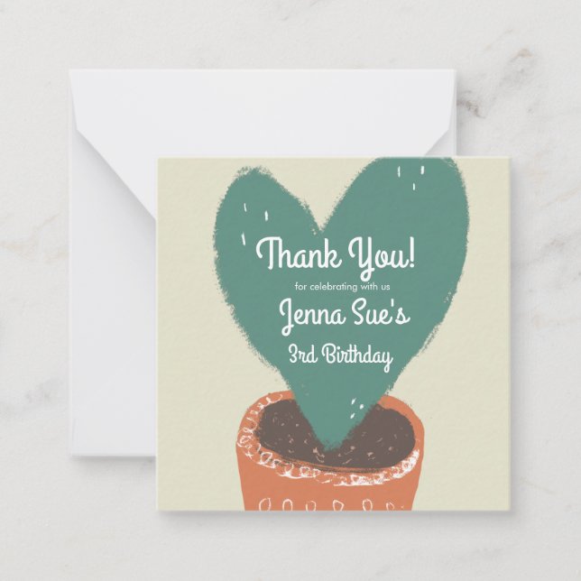 Cactus Coeur Plante Fiesta Anniversaire Carte de r (Devant)