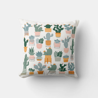 Cactus Collection in Pots Design Kissen