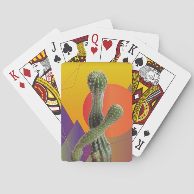 Cactus, Colorful Art Classic Playing Cards Spielkarten (Rückseite)