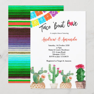 Cactus Couples Polterabend Einladung