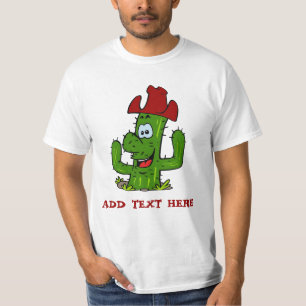 Cactus Cowboy, Text hinzufügen T-Shirt
