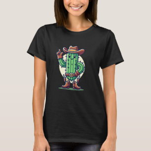 Cactus Cowboy - Western-Anlage-Sheriff T-Shirt