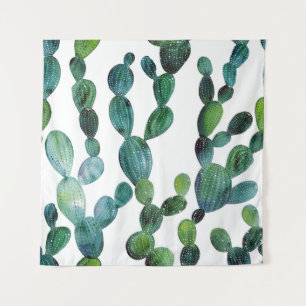 Cactus Craze: Tropical Watercolor Trend Wandteppich