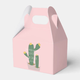 Cactus Cupcakes Kinderdusche Danke Blue Pink Geschenkschachtel