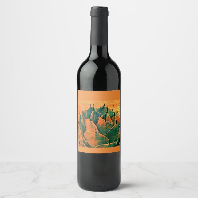 Cactus Custom Wine Label Weinetikett (Vorderseite)
