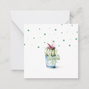 Cactus Dankes Cards Mini Mitteilungskarte