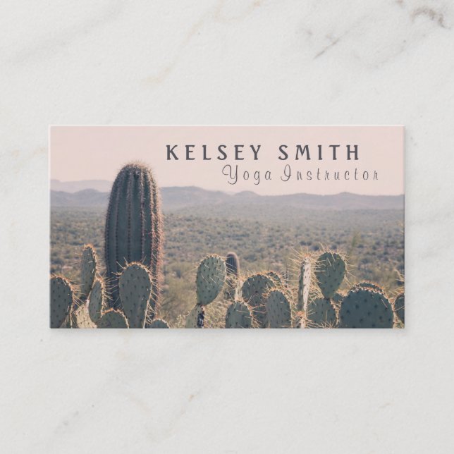 Cactus de l'Arizona - carte de visite de (Devant)