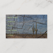 Cactus de Saguaro de carte de visite