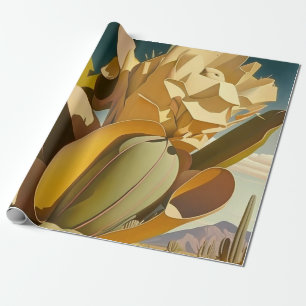 Cactus Desert Boho Geschenkpapier