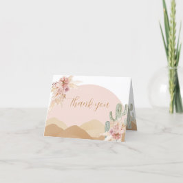 Cactus Desert Danke Karte, Arizona Bohemisch