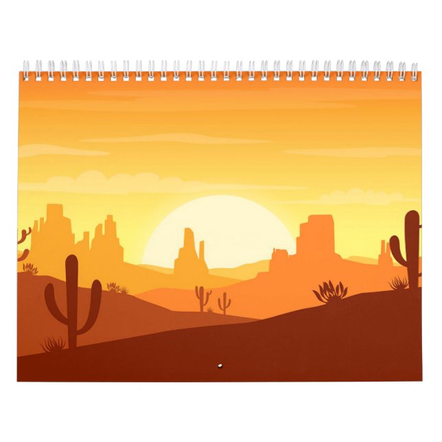 Cactus Desert Landscape Kalender (Titelbild)