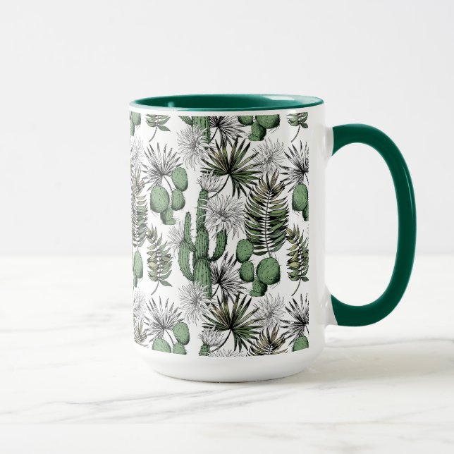 Cactus Desert Pattern Tasse (Rechts)
