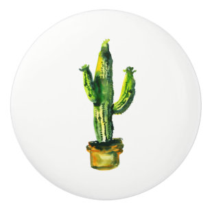 Cactus Desert Pflanze Boho Rustic Südwest Keramikknauf