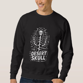 Cactus Desert Skull Cool Skelettdesign Sweatshirt