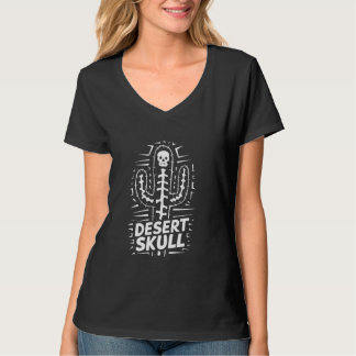 Cactus Desert Skull Cool Skelettdesign T-Shirt