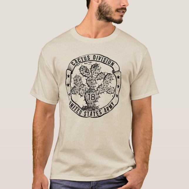 Cactus Division Vintage Emblem T-Shirt (Vorderseite)