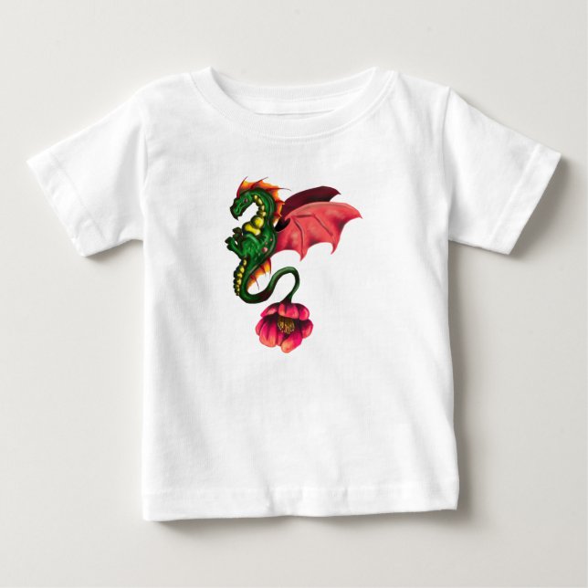Cactus Dragon Baby T-shirt (Vorderseite)