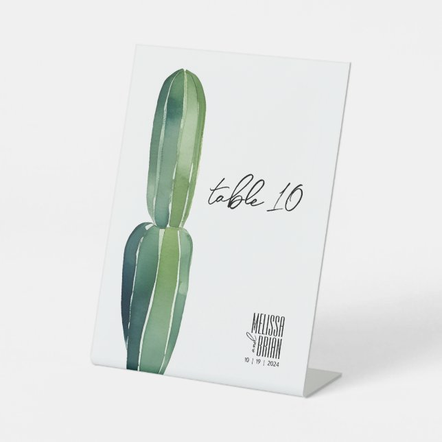 Cactus Dream ・ Modern Wüstenchic ・ Botanical Boho Sockelschild (Vorderseite)