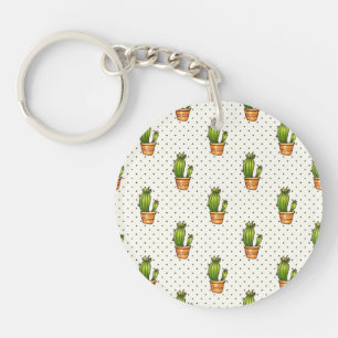 Cactus et motif de point succulent de Polk