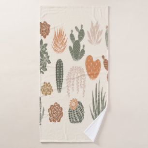 Cactus et succulent motif sans soudure