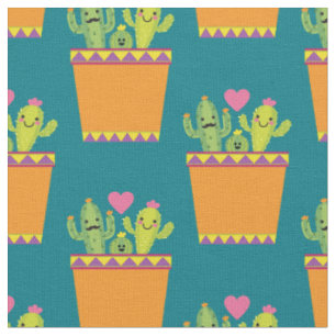 Cactus Family Niedlich Südwest Sukkulent Pflanze Stoff