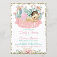 Cactus Fiesta Brünett Girl Baby Shower
