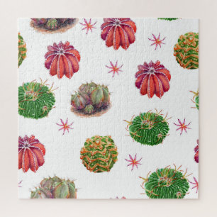 Cactus floral: Aquarellfarben