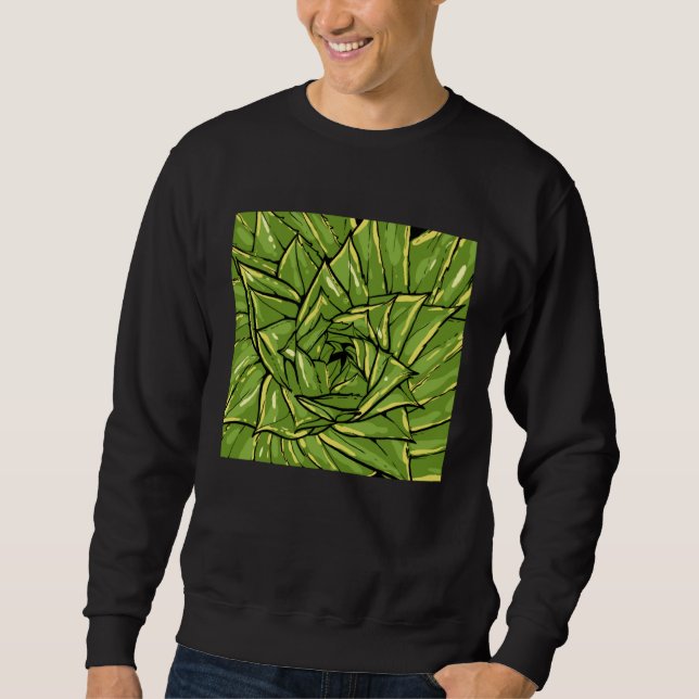 Cactus Flower Gardener And Cactus Sweatshirt (Vorderseite)