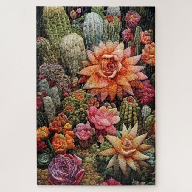 Cactus Garden Embroidery (Vertikal)